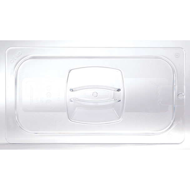 Rubbermaid Hard Cover 1/3 With Peg Hole - Clear - 2020952