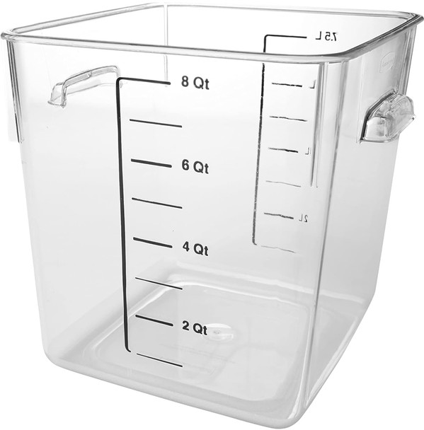 Rubbermaid Space Saving Container - 7.6 Ltr - Clear - FG630800CLR