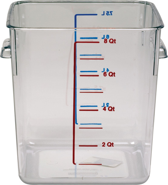 Rubbermaid FG630800CLR - Space Saving Container - 7.6 Ltr - Clear