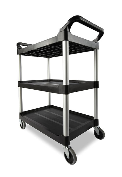 Rubbermaid FG342488BLA Utility Cart - Black