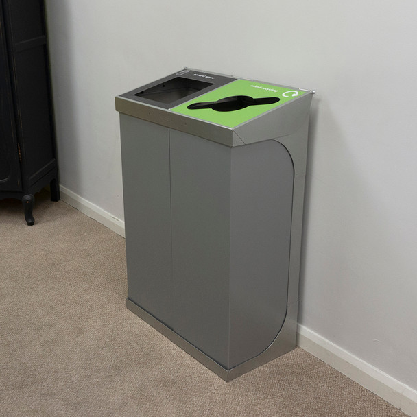 Wybone C-Bin Double Recycling Unit With Coloured Bodies - 160L - CBIN/D80G