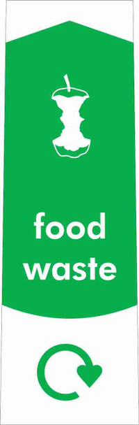 Slim Waste Bin Sticker - Food Waste