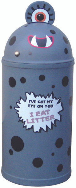 Plastic Furniture Company Small Monster Bin in Grey for Indoor & Outdoor Use - 42 Litres - MONS - GRY