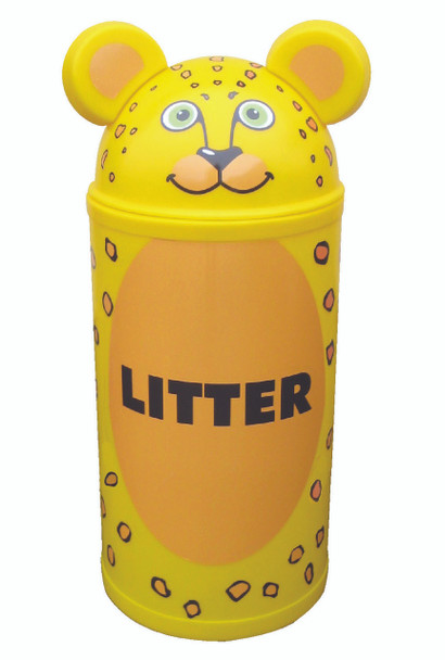 Plastic Furniture Company Small Leopard Bin for Indoor & Outdoor Use - 42 Litres - LEP-S