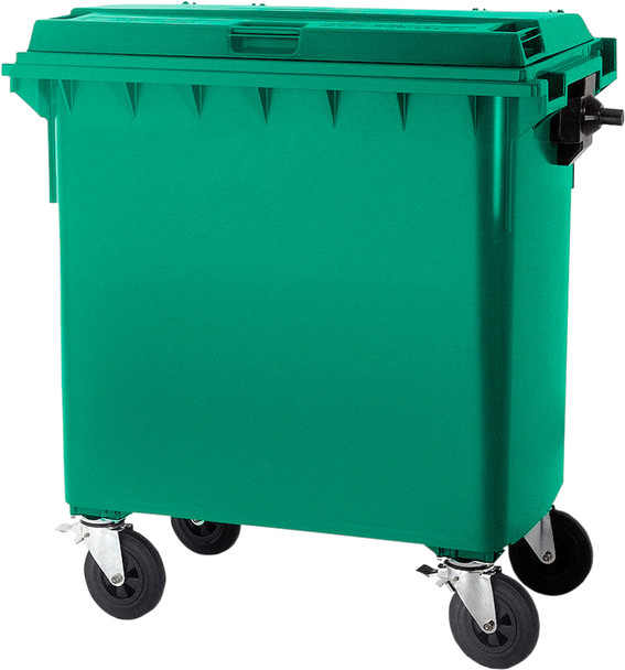 Moss Green Wheelie Bin - 660 Litre - WB660MOS