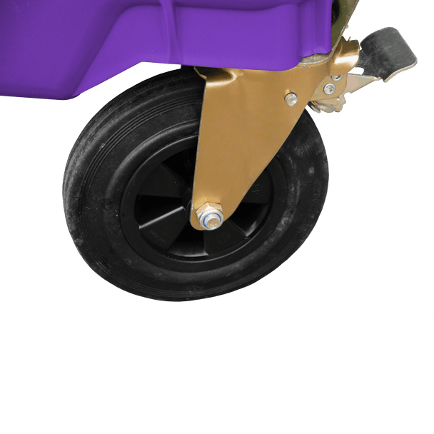 Purple Wheelie Bin - 1100 Litre - Wheel With Brake
