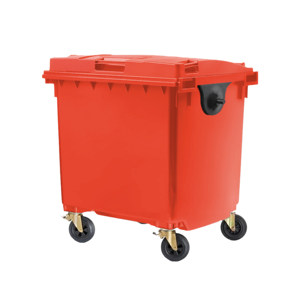 Red Wheelie Bin - 1100 Litre - WB1100RED