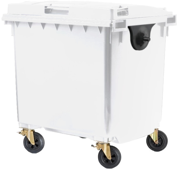 White Wheelie Bin - 1100 Litre - WB1100WHT