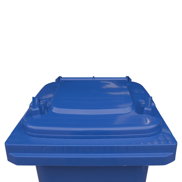 Blue Wheelie Bin - 80 Litre Lid Closed