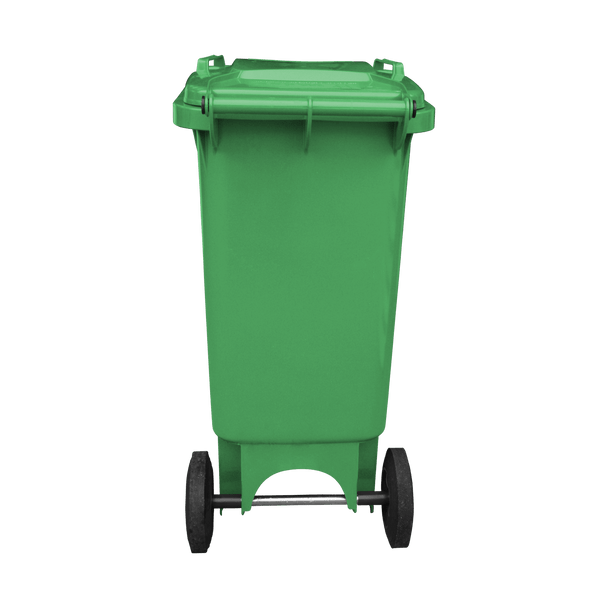 Green Wheelie Bin - 80 Litre Back View