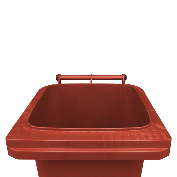 Red Wheelie Bin - 80 Litre Lid Open