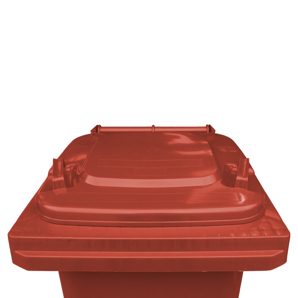 Red Wheelie Bin - 80 Litre Lid Closed
