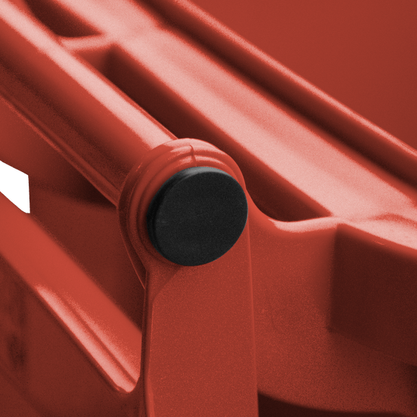 Red Wheelie Bin - 80 Litre Handle