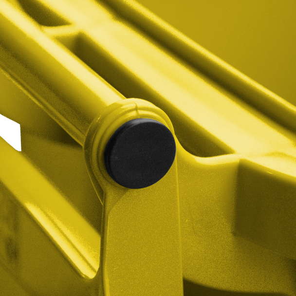 Yellow Wheelie Bin - 80 Litre Handle