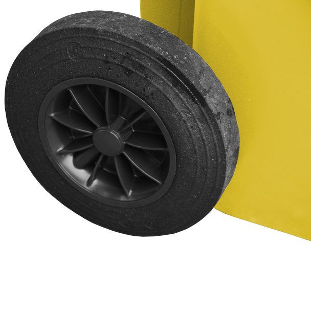 Yellow Wheelie Bin - 80 Litre Wheel