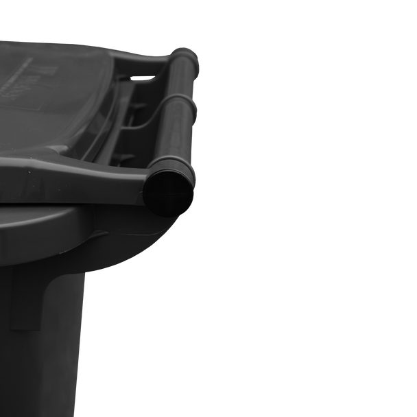 Black Wheelie Bin - 180 Litre - Handle