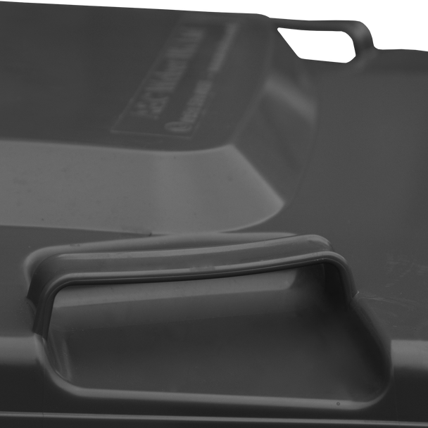 Black Wheelie Bin - 180 Litre - Handle Close Up Side View