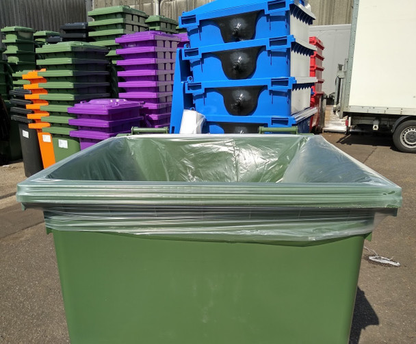 Bin Liners - 660/770 Ltr - Roll of 125 - Clear