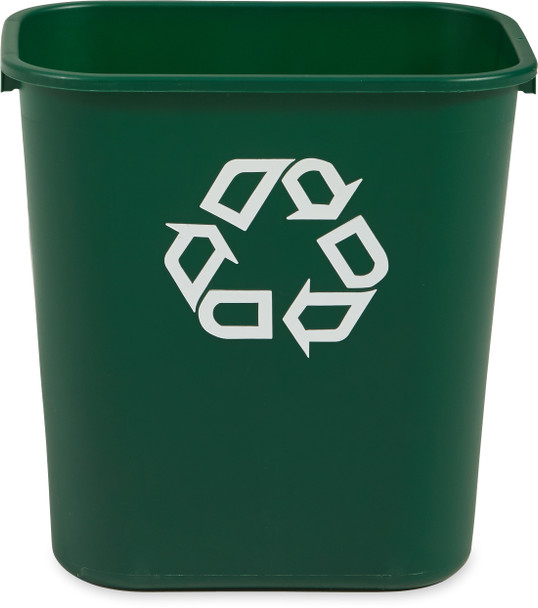 FG295606GRN - Wide, open-top design makes disposing of waste and recycling easy