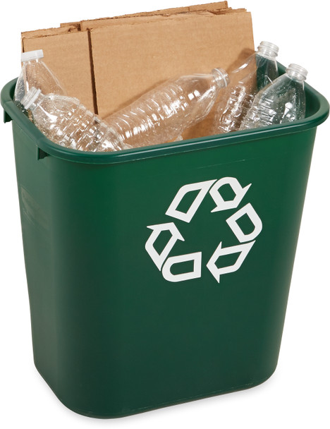 FG295606GRN - Suitable for collecting recyclables, such as paper, plastics, cardboard, cans and more