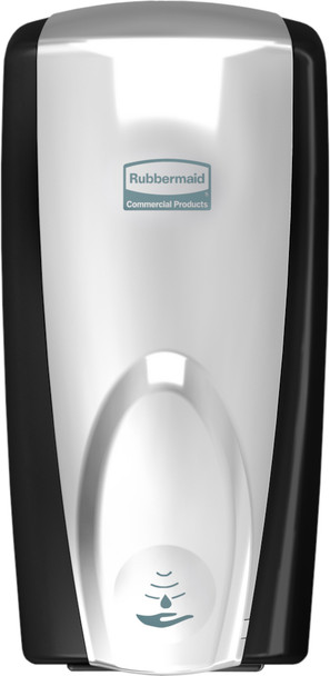 FG750411ALC - Rubbermaid AutoFoam Dispenser - 1100ml - Black/Chrome - Front