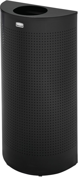 FGSH12EPLTBK - Rubbermaid Half-Round Open Top Bin - 45 Ltr - Textured Black