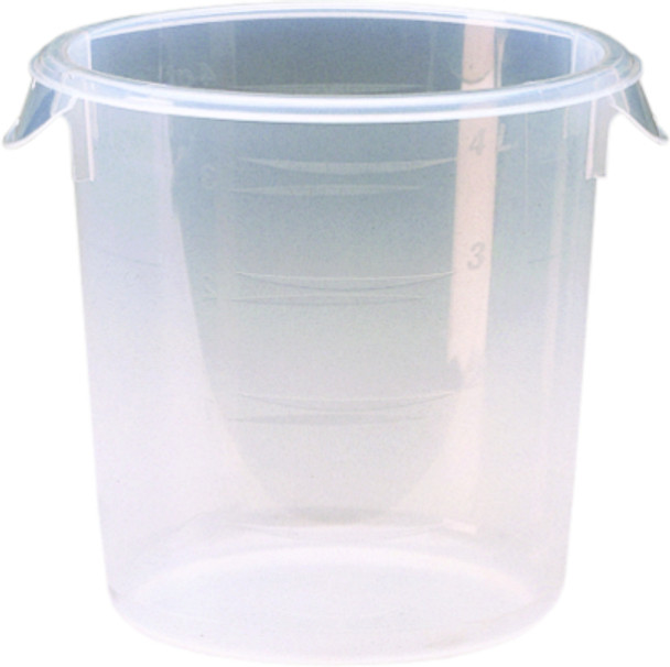 FG572124CLR - Rubbermaid Round Storage Container - 3.8 Ltr - Clear