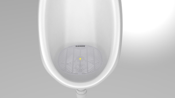 V-SCREEN YELLOW - Vectair V-Screen® Yellow - Citrus Mango - Flexible EVA Construction Allows Urinal Screen to Mould to Shape of Urinals for an Effective Fit