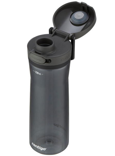 2156435 - Contigo Jackson 2.0 Tritan Water Bottle - 720ml - Liquorice - AUTOPOP��� technology provides leak-proof confidence when travelling, walking, hiking and commuting