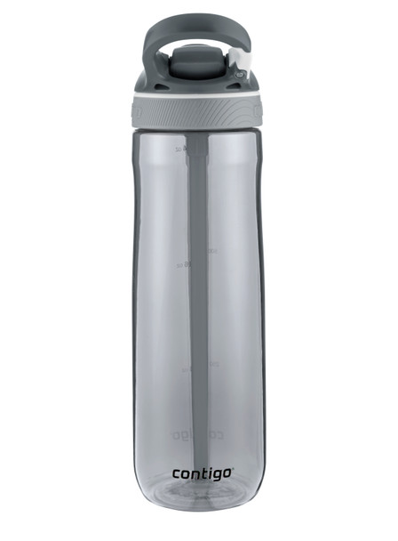 2094640 - Contigo Ashland Water Bottle - 720ml - Smoke - Carabiner clip allows for easy transport and access during walks, runs and hikes