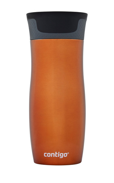 2095850 - Contigo West Loop Insulated Travel Mug - 470ml - Tangerine - Thermalock Vacuum Insulation retains temperatures for longer