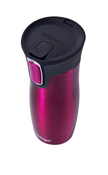 2095831 - Contigo West Loop Insulated Travel Mug - 470ml - Raspberry - Ideal for walkers, hikers, travellers, urban explorers and commuters