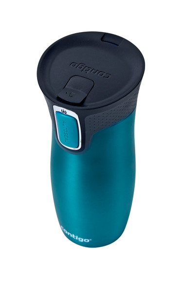 2095846 - Contigo West Loop Insulated Travel Mug - 470ml - Biscay Bay - Ideal for walkers, hikers, travellers, urban explorers and commuters