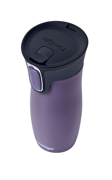 2104579 - Contigo West Loop Insulated Travel Mug - 470ml - Dark Plum - Ideal for walkers, hikers, travellers, urban explorers and commuters