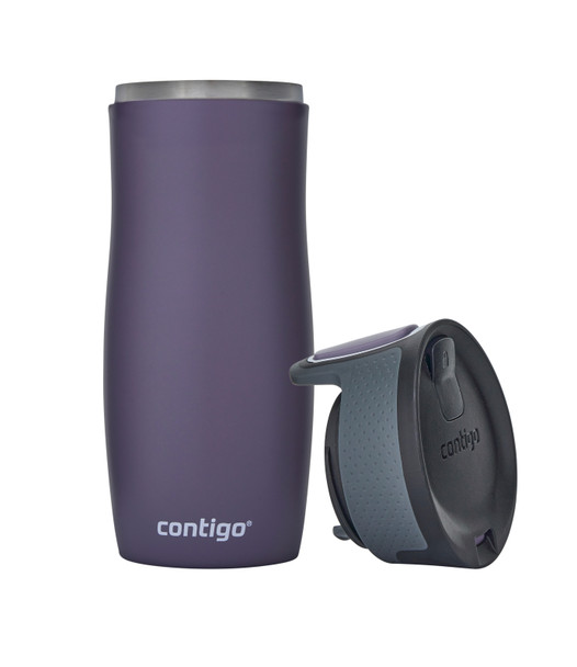 2104579 - Contigo West Loop Insulated Travel Mug - 470ml - Dark Plum - Stylish design fits most car cup holders