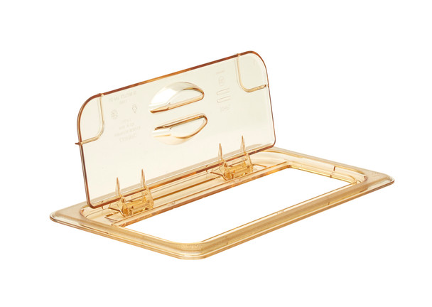 Cambro High Heat Solid FlipLid - GN 1/3 - Amber - 30HPL150