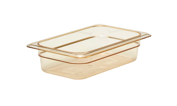 Cambro High Heat Gastronorm Pan - GN 1/4 - 65mm - Amber - 42HP150