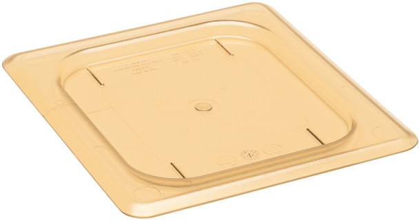 Cambro High Heat Flat Cover - GN 1/6 - Amber - 60HPC150