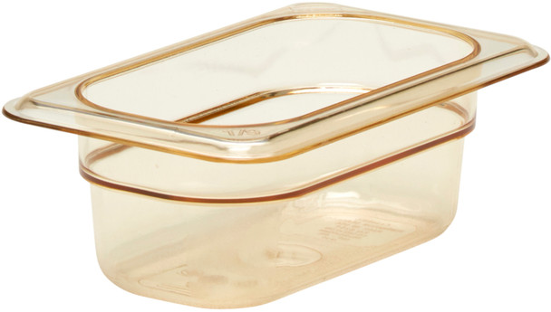Cambro High Heat Gastronorm Pan - GN 1/9 - 65mm - Amber - 92HP150