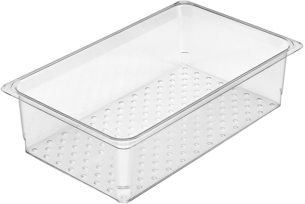 Cambro Polycarbonate Colander Pan - GN 1/1 - 127mm - Clear - 15CLRCW135