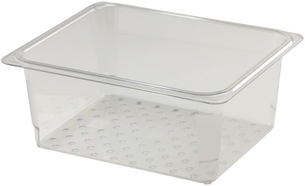 Cambro Polycarbonate Colander Pan - GN 1/2 - 127mm - Clear - 25CLRCW135