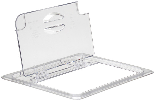 Cambro Polycarbonate Gastronorm Notched FlipLid - GN 1/2 - Clear - 20CWLN135