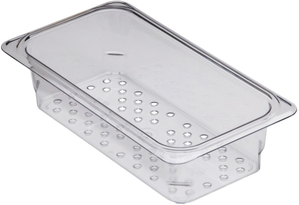 Cambro Polycarbonate Colander Pan - GN 1/3 - 76mm - Clear - 33CLRCW135