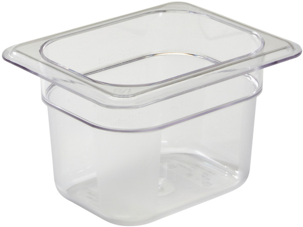 Cambro Polycarbonate Gastronorm Pan - GN 1/8 - 100mm - Clear - 84CW135