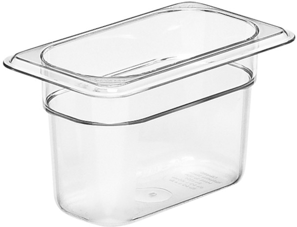 Cambro Polycarbonate Gastronorm Pan - GN 1/9 - 100mm - Clear - 94CW135