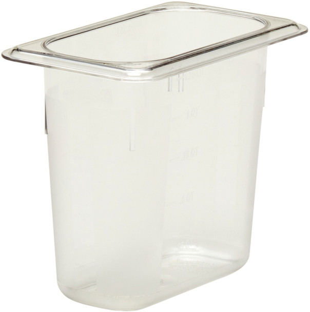 Cambro Polycarbonate Gastronorm Pan - GN 1/9 - 150mm - Clear - 96PCW135