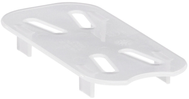 Cambro Polypropylene Gastronorm Drain Shelf - GN 1/9 - Translucent - 90PPD190