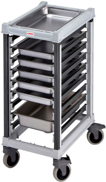 UGNPR11H9480 - Gastronorm pan trolley holding five 65mm and one 150mm deep stainless steel pans