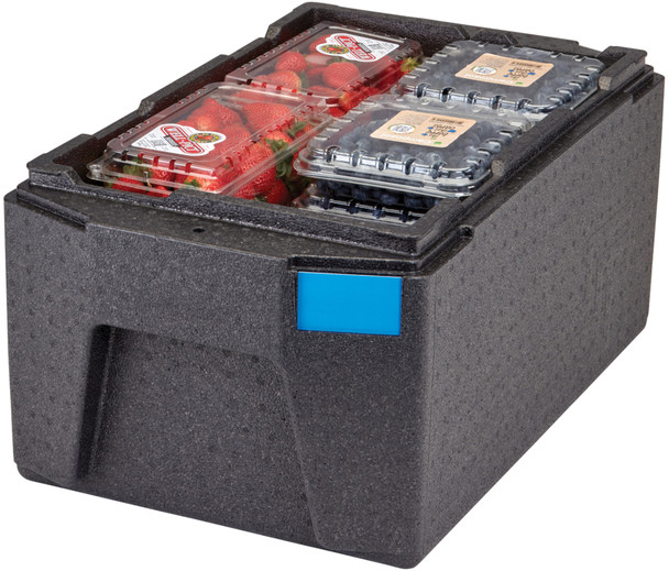 EPP180LH110 - Large handled GoBox containing punnets of strawberries and blueberries