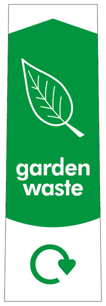 Slim Waste Bin Sticker - Garden Waste - PC115GA